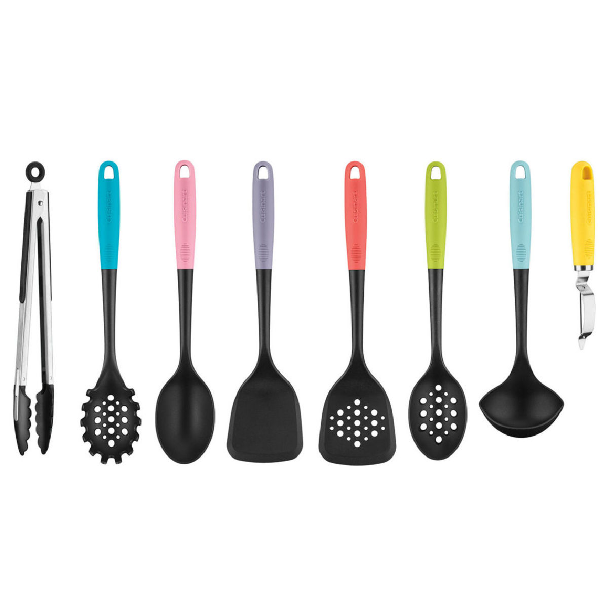 Cuisinart 8pc Colorful Handle Kitchen Utensil Set