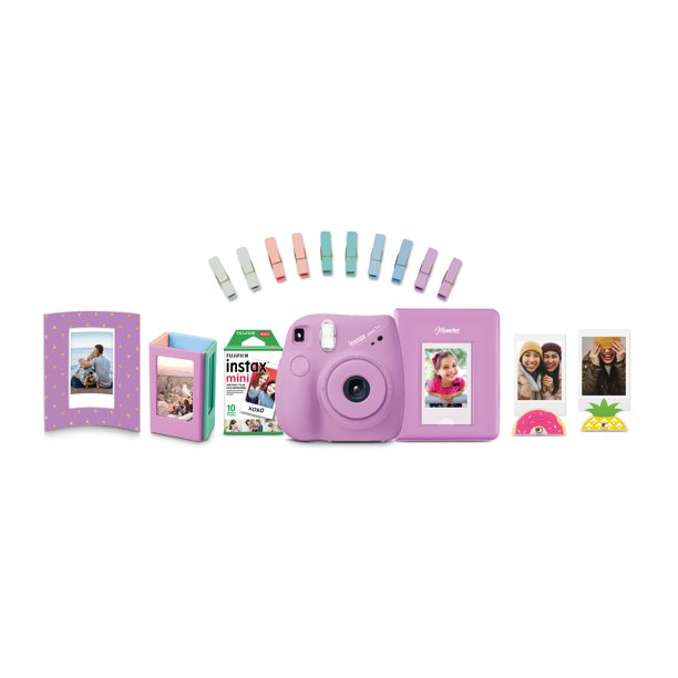 FUJIFILM Instax Mini 7+ Purple Bundle