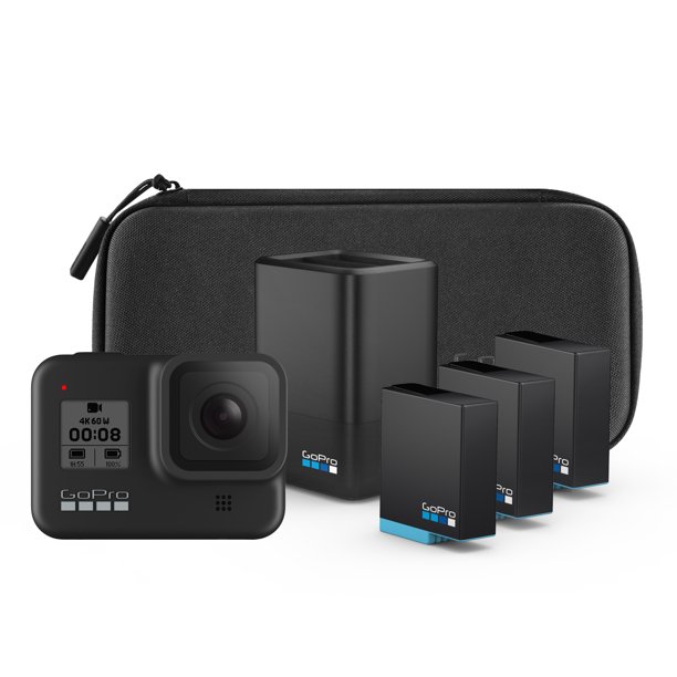 GoPro HERO8 Black + Dual Battery Charger + Bonus Battery