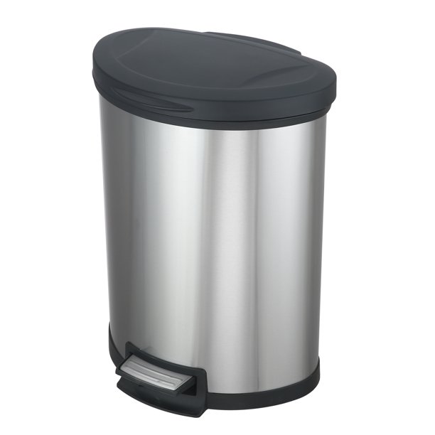Mainstays Semi Round Kitchen Garbage Can