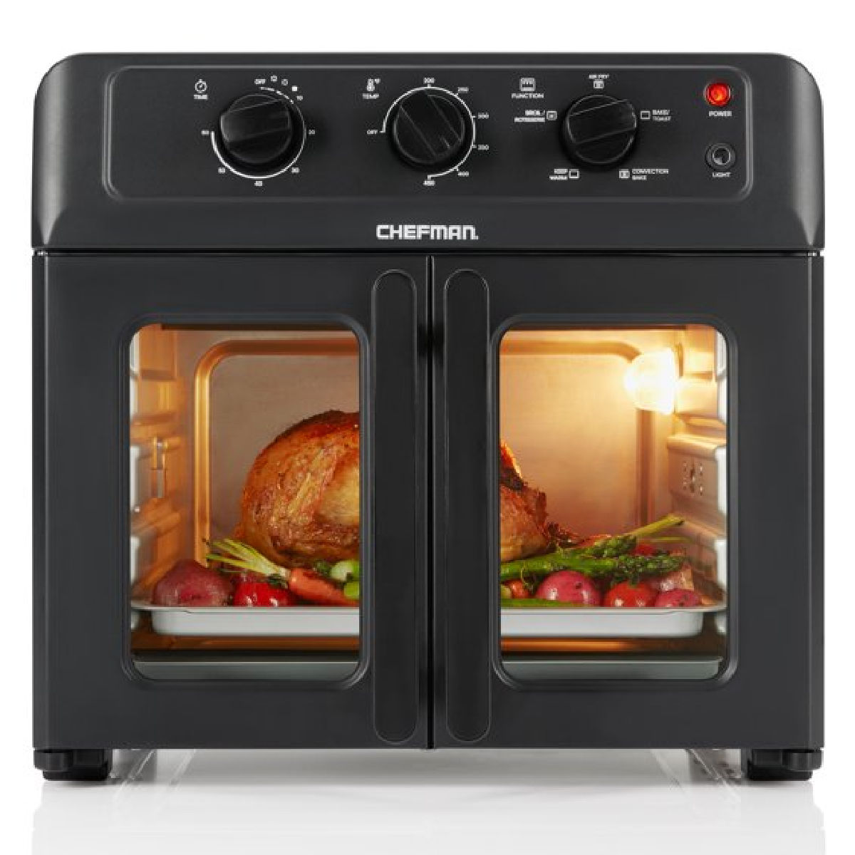CHEFMAN RJ50-FDAF-M25 26-Quart French Door Air Fryer Oven