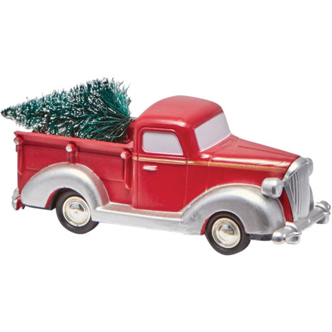 Lemax Red Pick-Up Truck Figurine