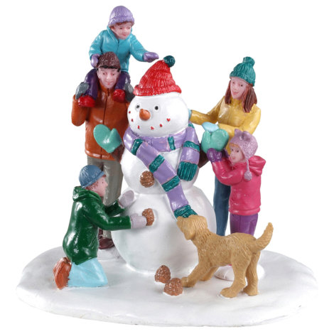 Lemax Snowman Teamwork Christmas Village Accessory