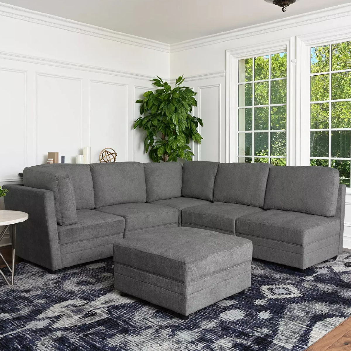 Abbyson Living Rory Fabric 6-Piece Modular Sectional Sofa