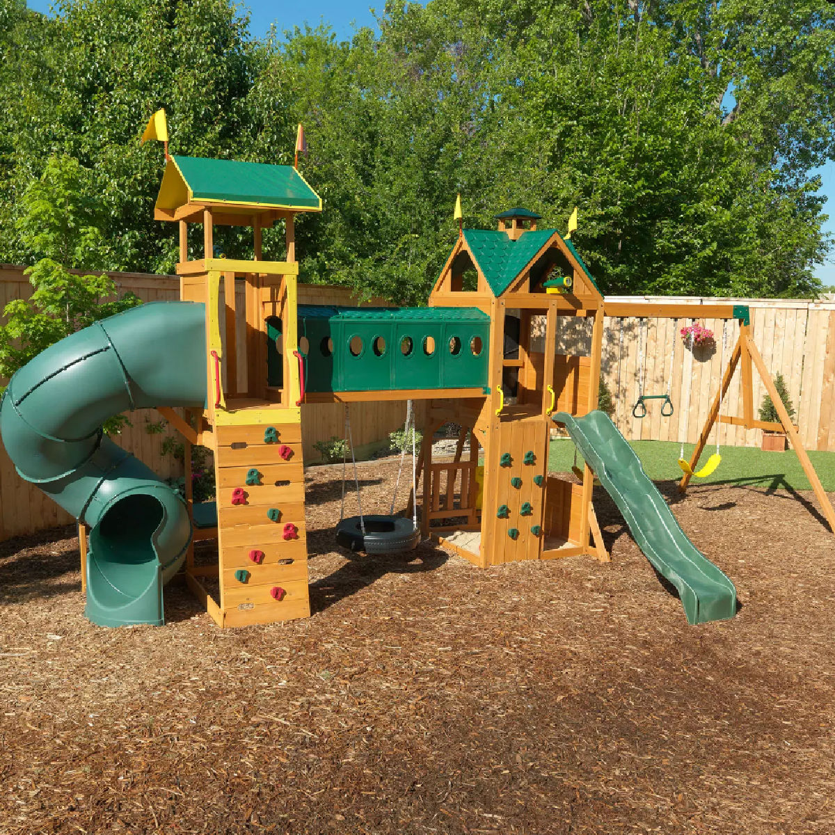 KidKraft Mockingbird View Wooden Swing Set