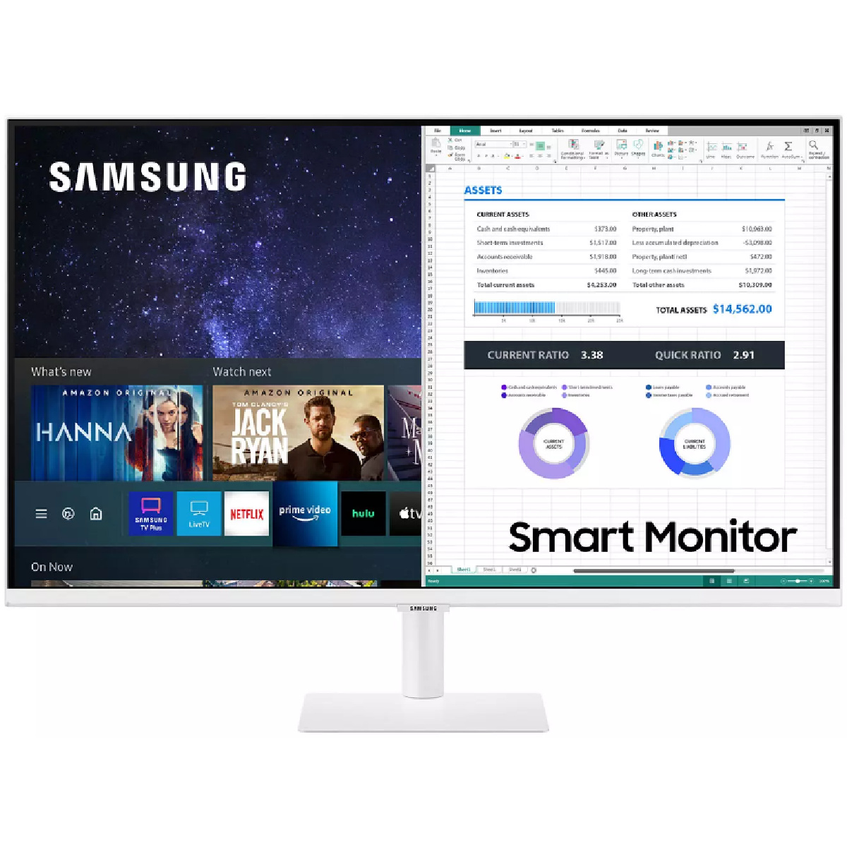 Samsung LS32AM501NNXZA 32-Inch White M5 FHD Smart Monitor