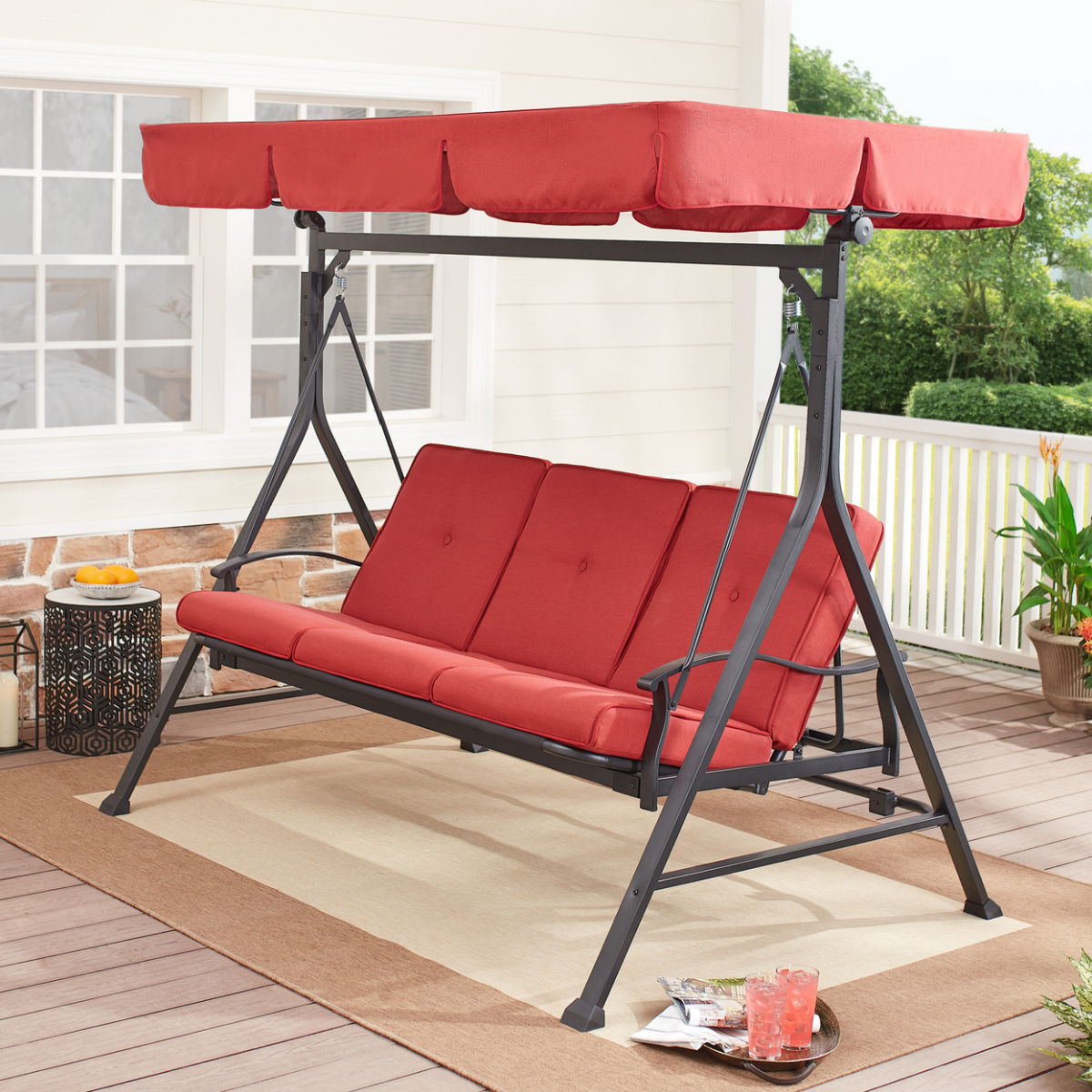 Mainstays Callimont 3 Person Steel Porch Swing