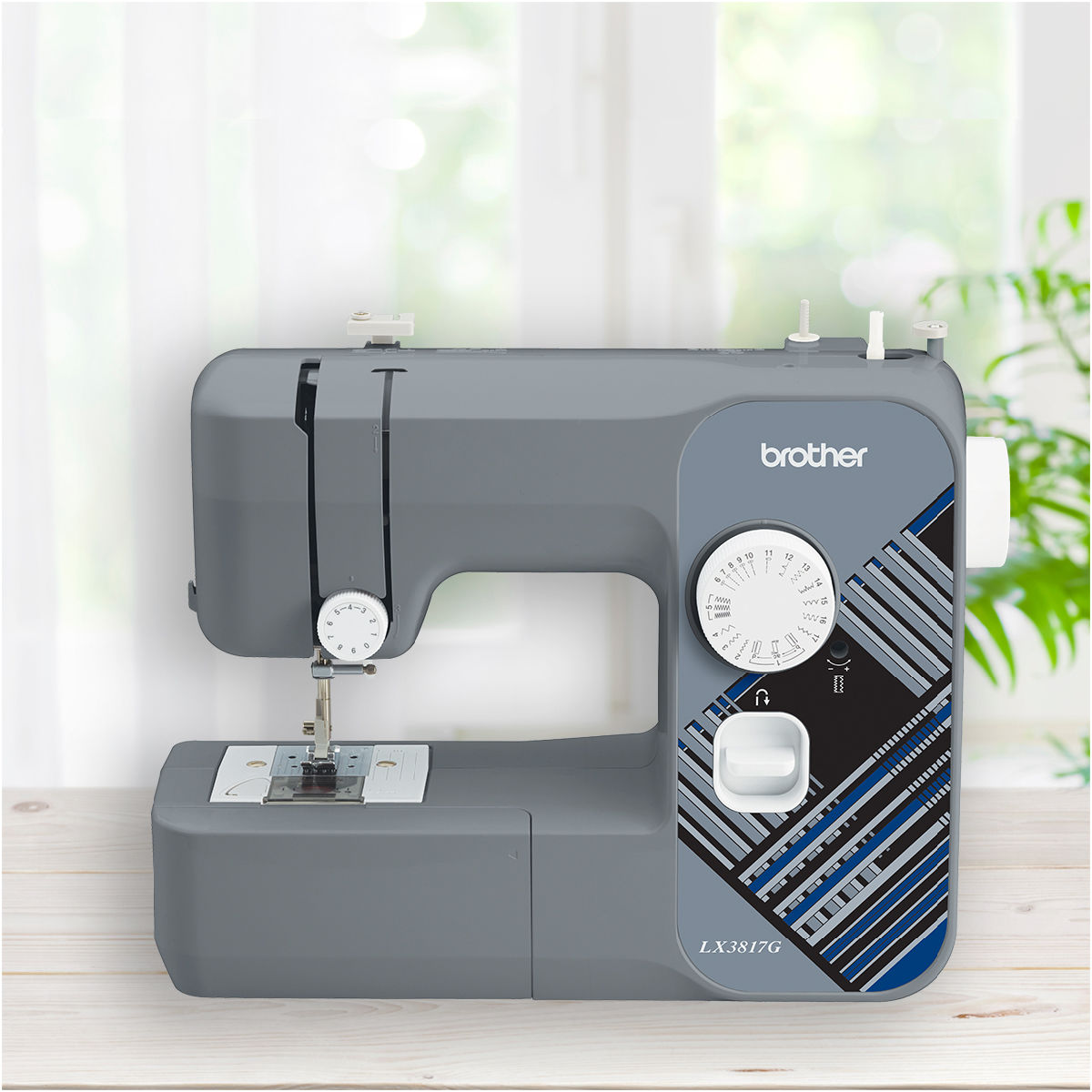 Brother LX3817G 17-Stitch Portable Full-Size Sewing Machine