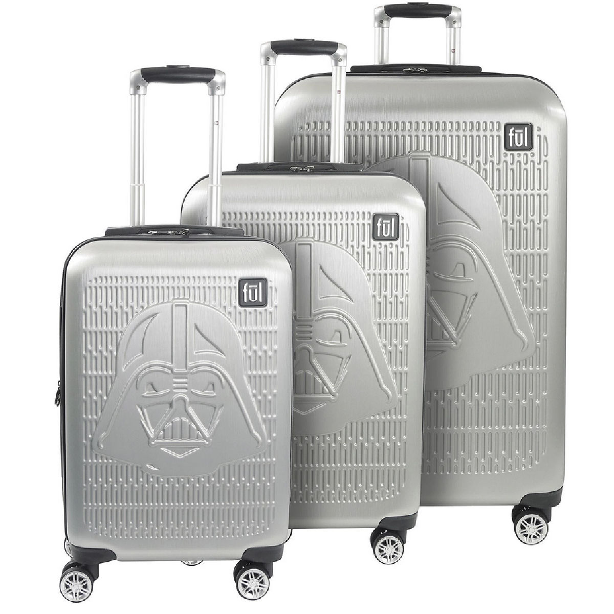 FUL Star Wars Darth Vader Embossed 3-Piece Luggage Set