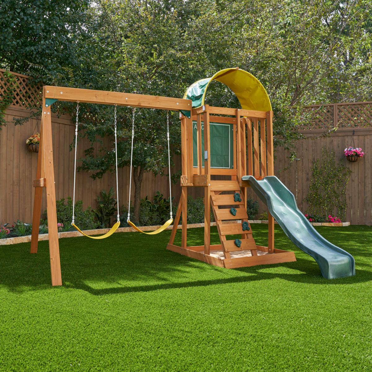 KidKraft Ainsley Wooden Outdoor Swing Set