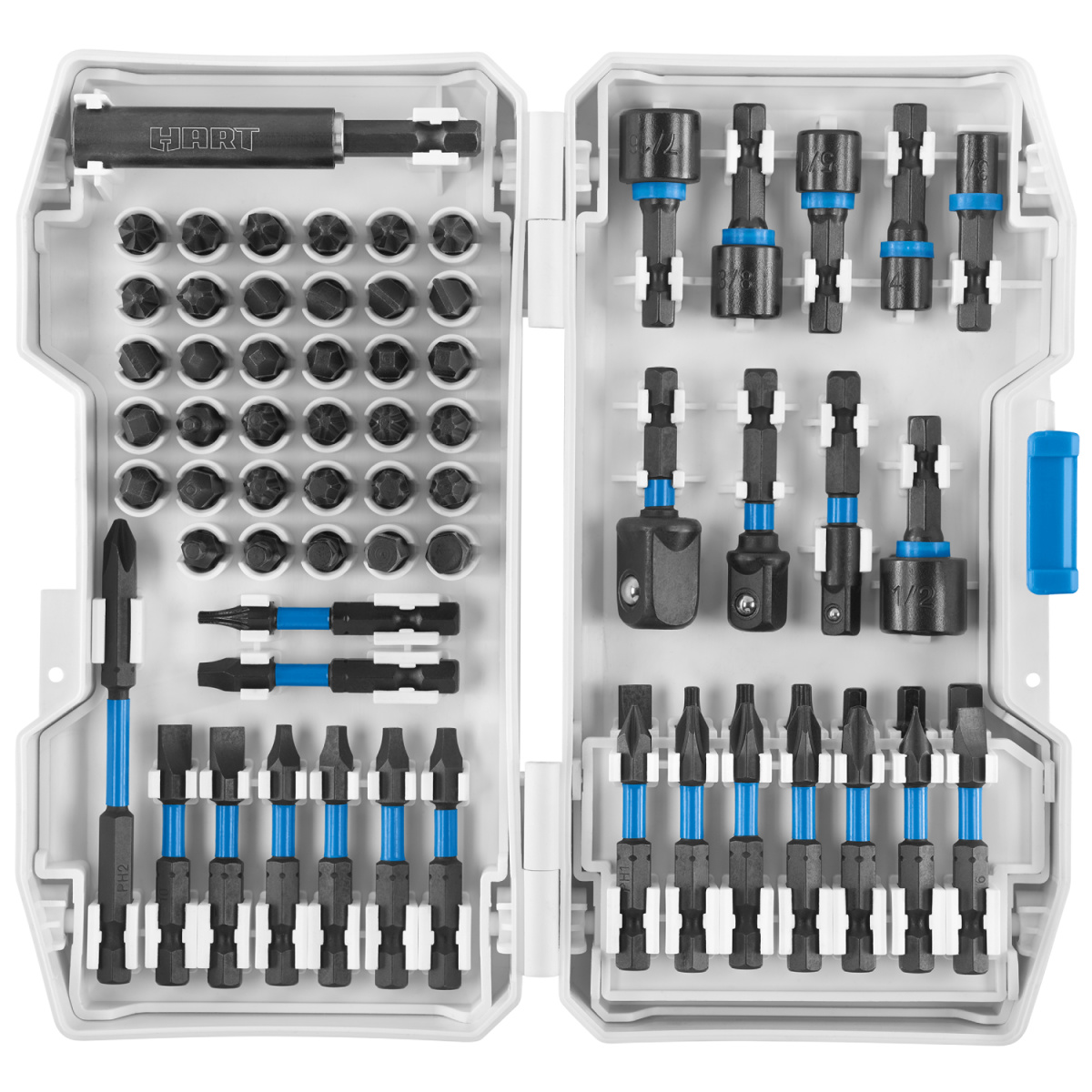 HART HAVS68 68-Piece Impact Driver Bit Set