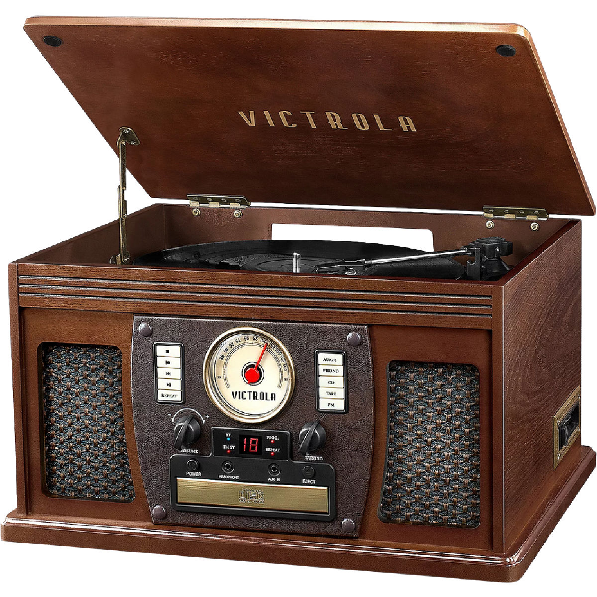 Victrola 7-in-1 Sherwood Bluetooth Recordable Record Player
