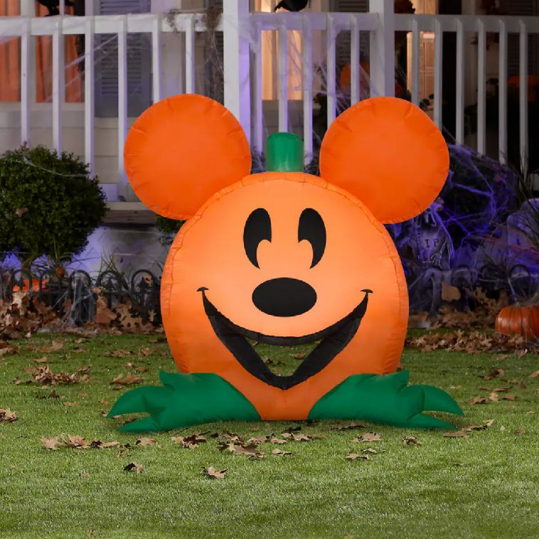 Airblown Mickey Mouse Pumpkin Cutie 3 Ft. Inflatable Halloween Decoration