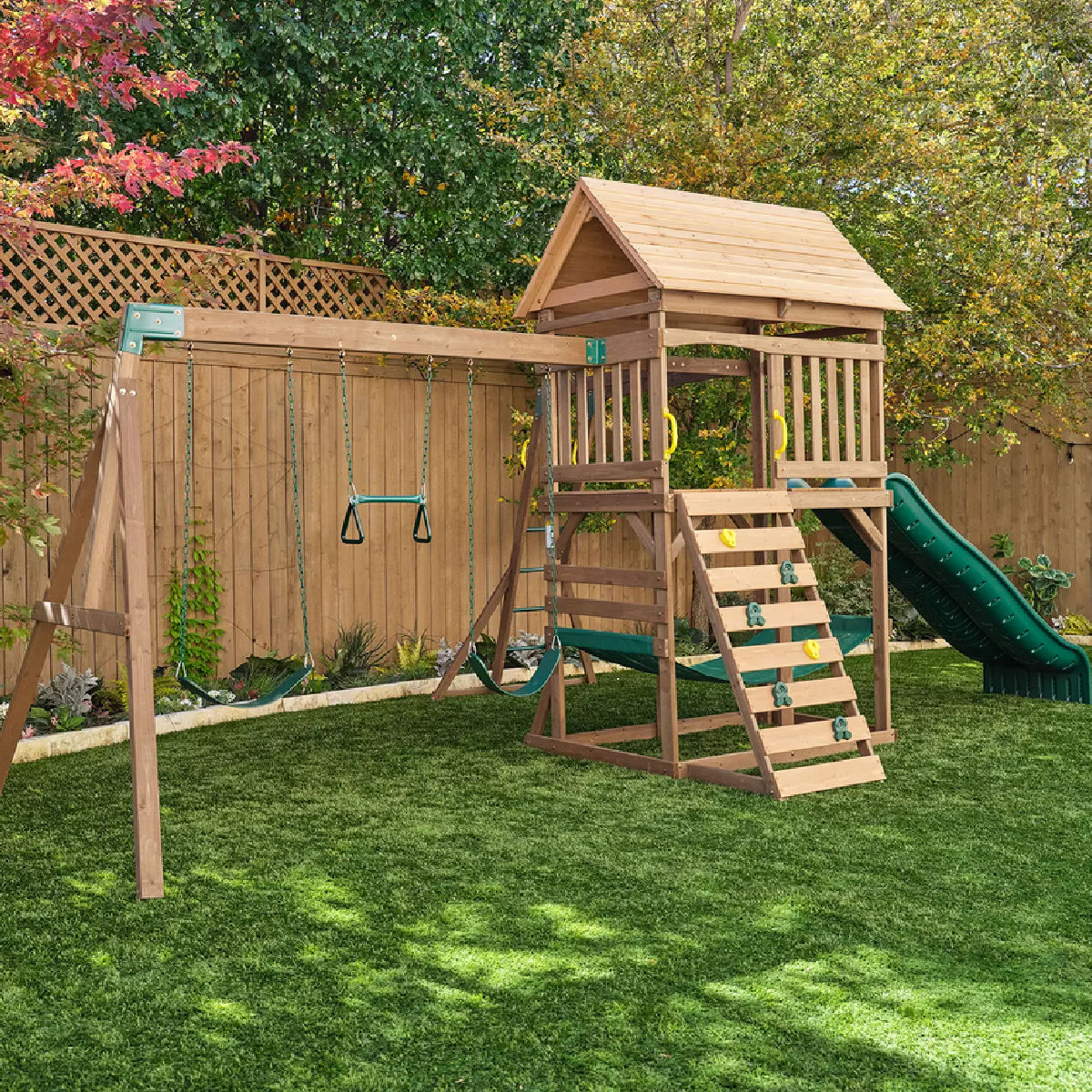 KidKraft Spacious Skies 5-in-1 Outdoor Swing Set