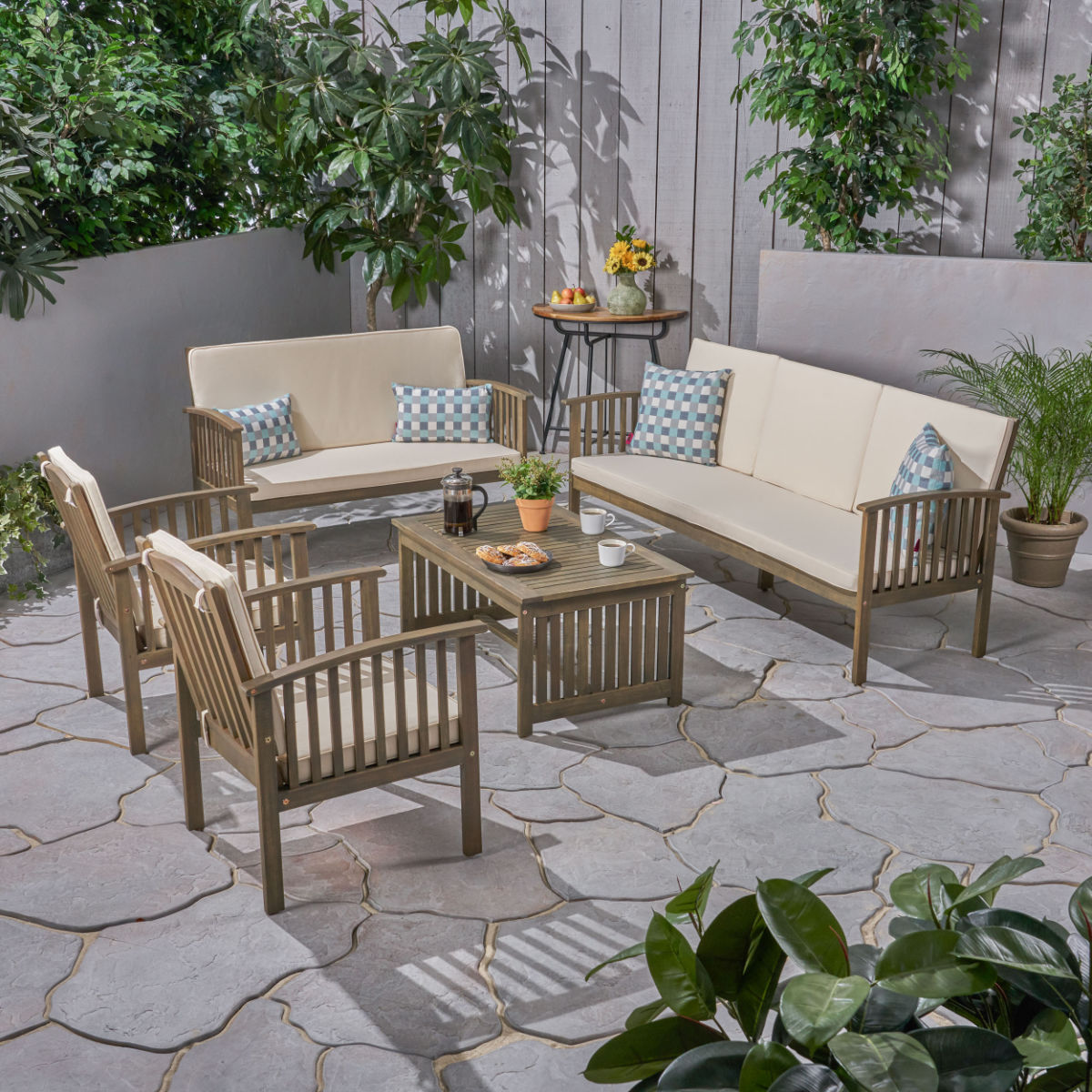 Nobel House Brendon 5-Piece Patio Conversation Set