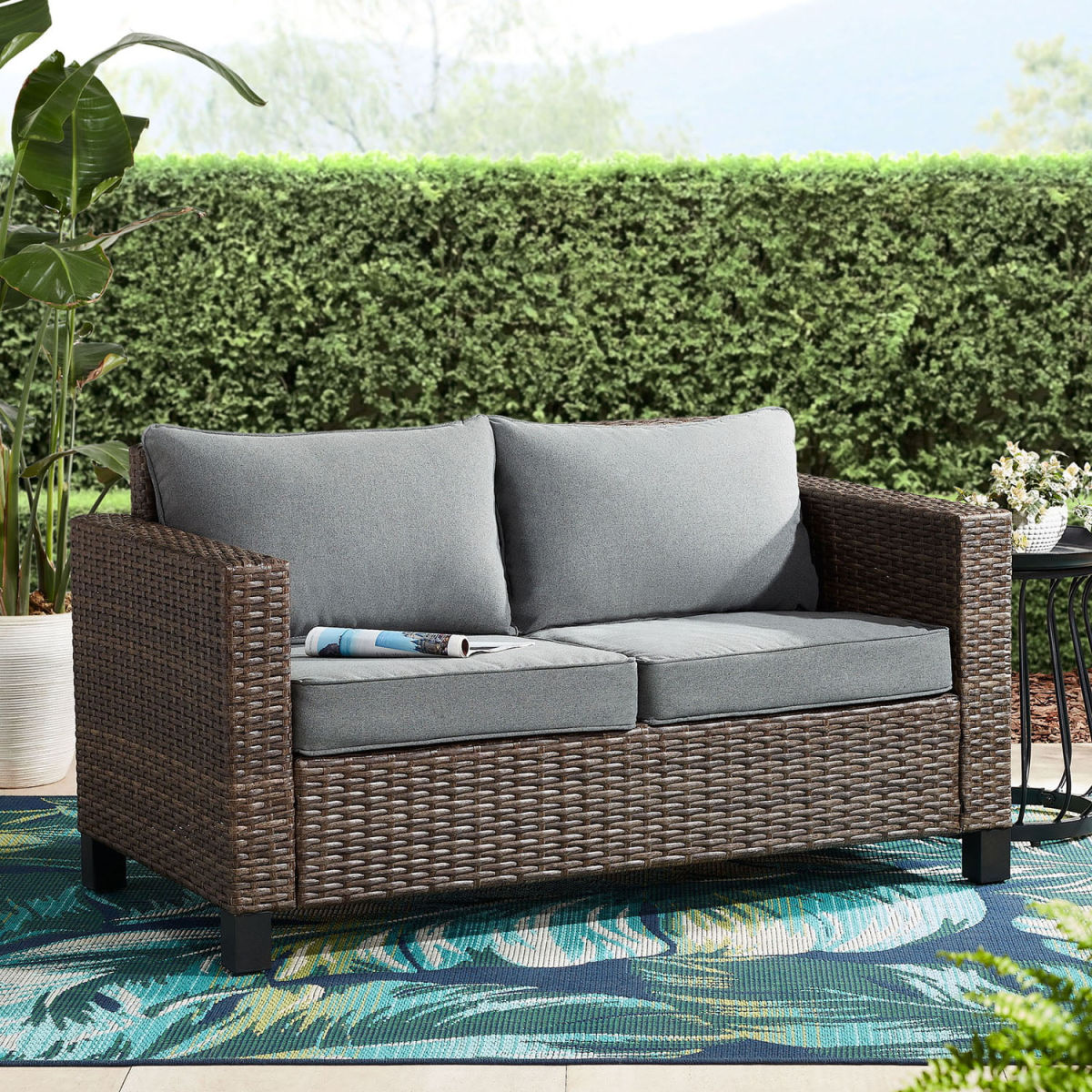Better Homes & Gardens Brookbury Outdoor Porch Loveseat