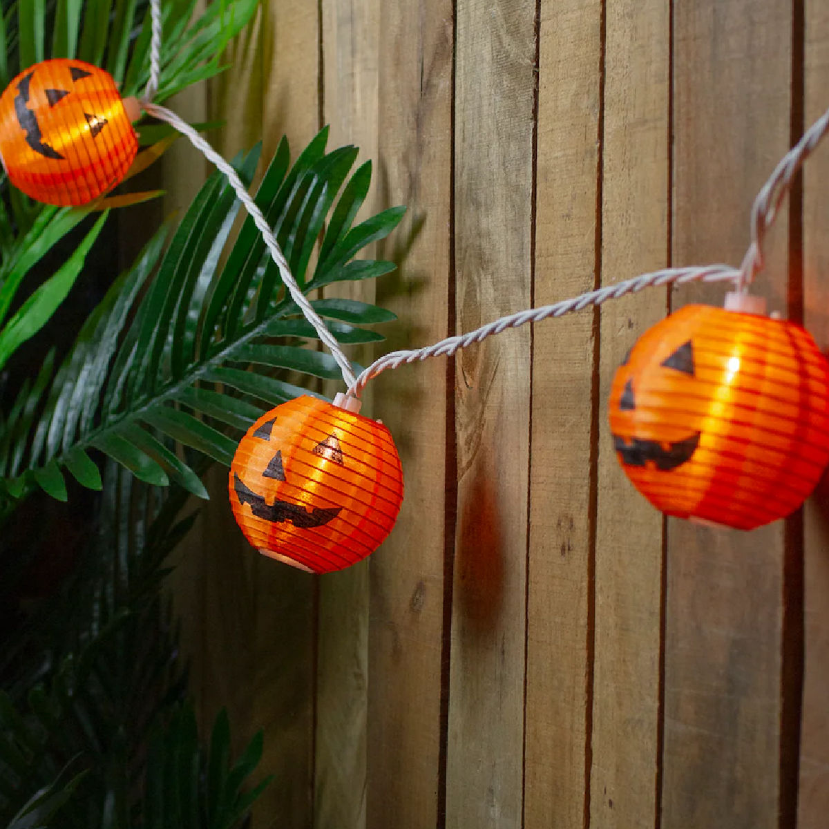 Jack-O-Lantern Paper Lantern Halloween Lights