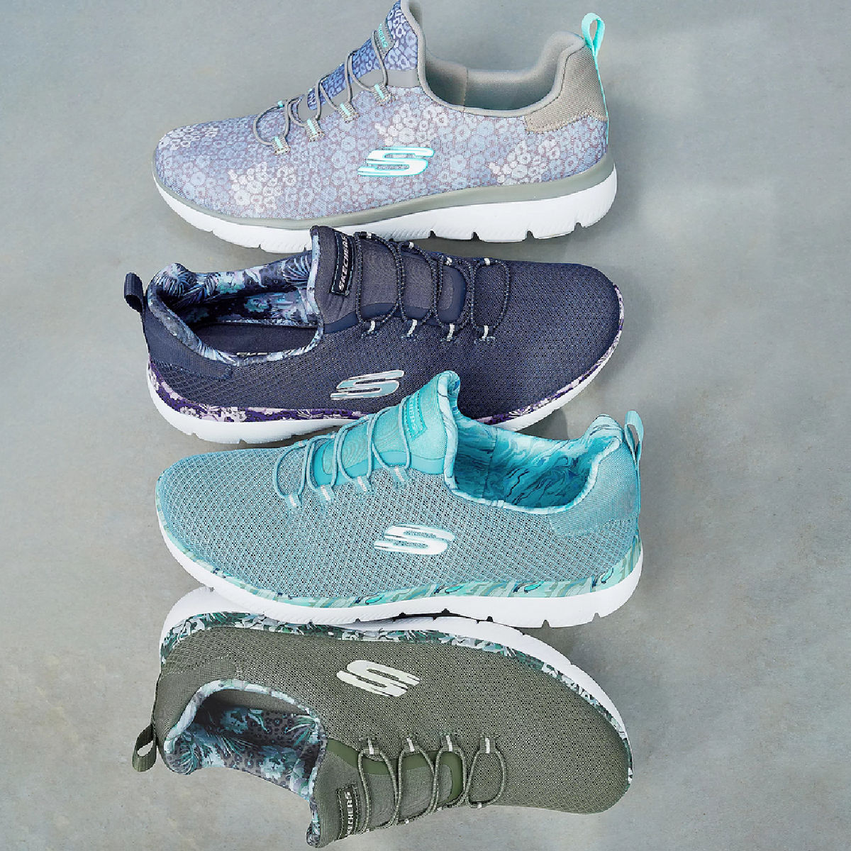 Skechers Summits Party Mix Washable Bungee Women's Sneakers