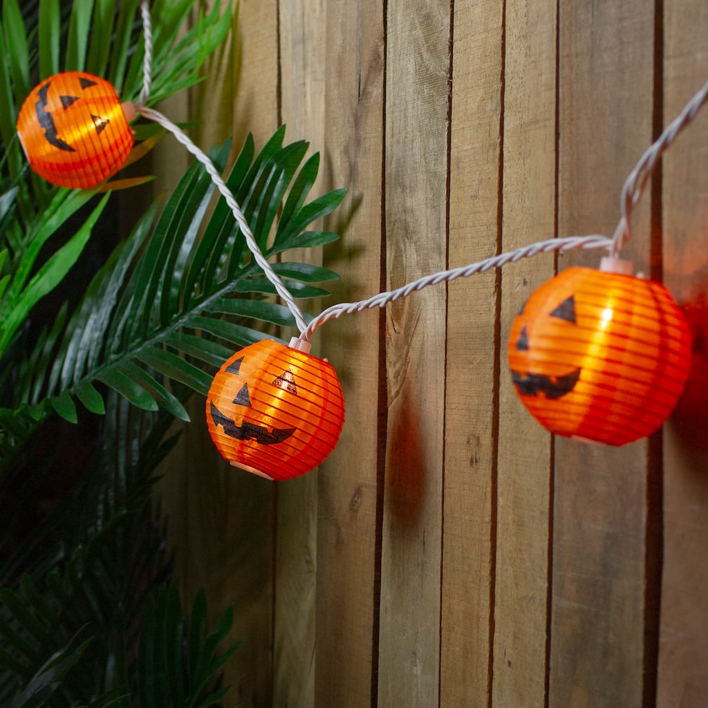 Jack-O-Lantern Paper Lantern Halloween Lights