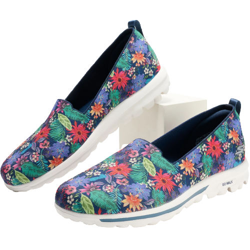 Skechers GOwalk Classic Spring Safari Washable Slip-On Shoes