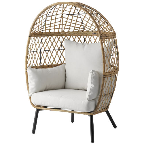 Better Homes & Gardens Kid's Ventura Outdoor Wicker Stationary Egg Chair