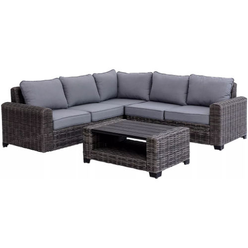 Broyhill Pembroke All-Weather Wicker Cushioned Patio Sectional Set