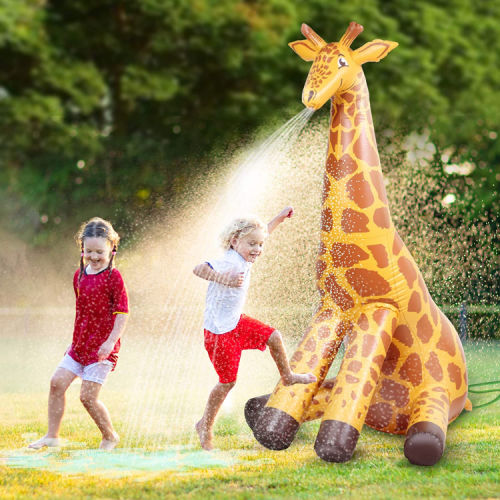 GoFloats Giant Inflatable Giraffe Party Sprinkler