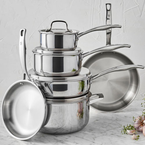 Henckels RealClad 10-Piece Stainless Steel Cookware Set