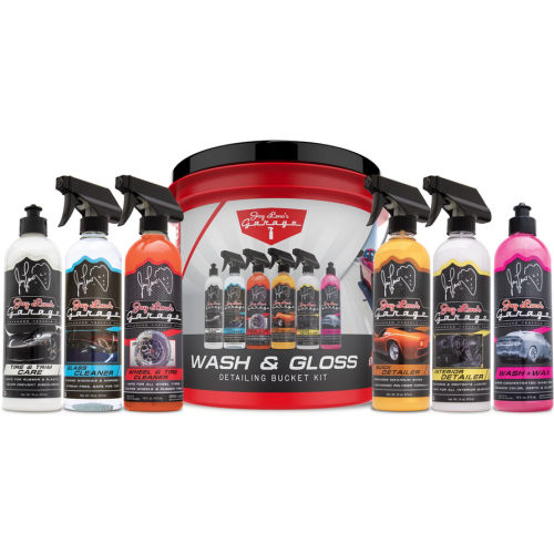 Jay Leno's Garage Wash & Gloss 8-Piece Detailing Bucket Kit