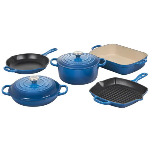 Le Creuset Signature 7-Piece Enameled Cast Iron Set