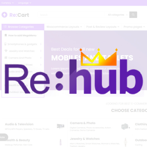 REHub Price Comparison, Multi Vendor Marketplace Wordpress Theme
