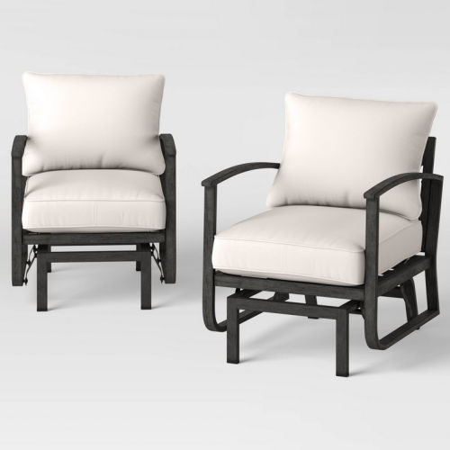 Threshold Ryegate Patio Glider Club Chairs (2-Pack)