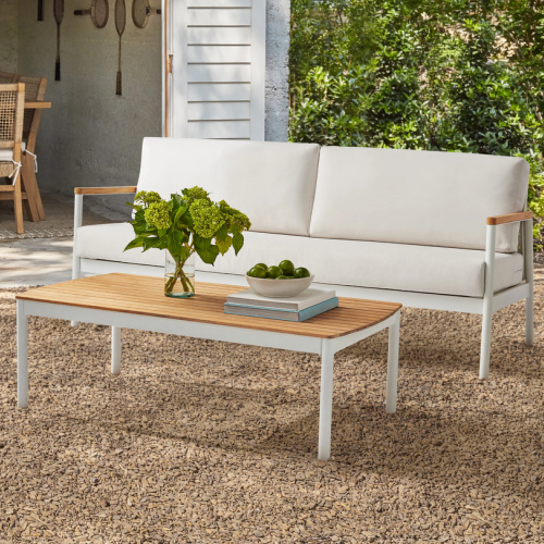 Better Homes & Gardens Wellsley 2-Piece Aluminum Outdoor Sofa & Table Set by Dave & Jenny Marrs