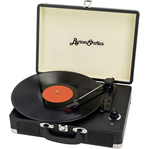 ByronStatics 3-Speed Vinyl Record Turntable Player