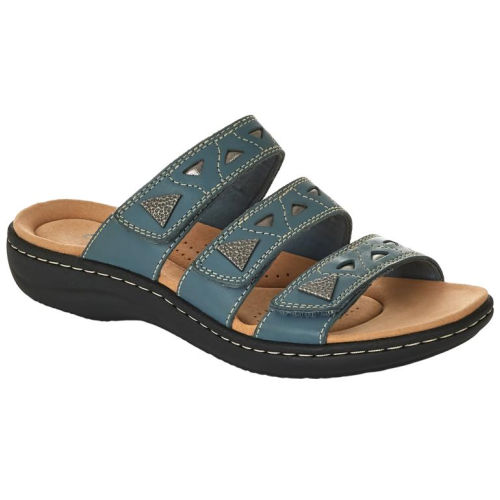 Clarks Collection Laurieann Nora Leather Slide Sandals