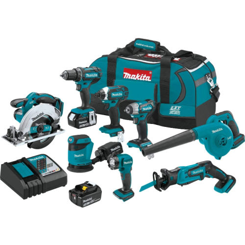 Makita XT801X1 18V LXT Lithium-Ion Cordless 8-Piece Combo Kit