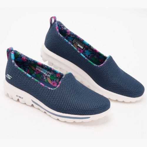 Skechers GOWalk Classic Summer Blossom Vegan Washable Slip-On Shoes