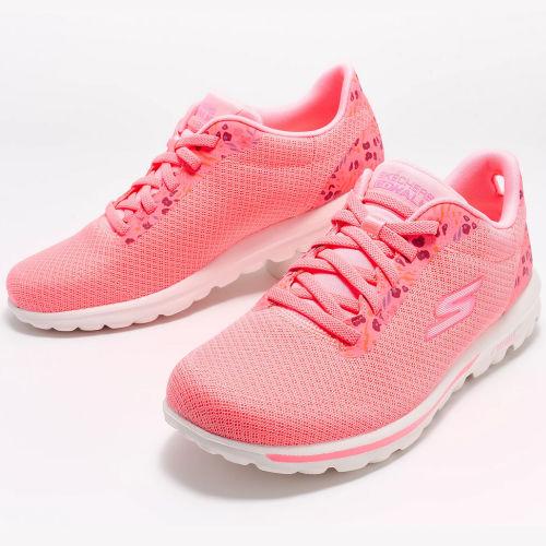 Skechers GOwalk Travel Rose Path Vegan Washable Bungee Sneakers