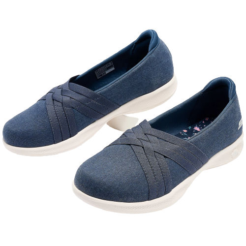 Skechers GOwalk Summer Love Vegan Washable Canvas Slip-Ons